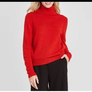 Red Turtleneck Sweater